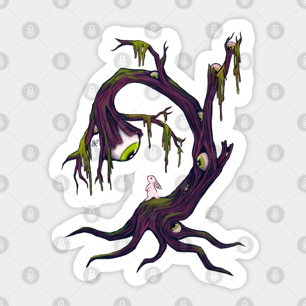 The Seeing Tree Sticker by AliceQuinn